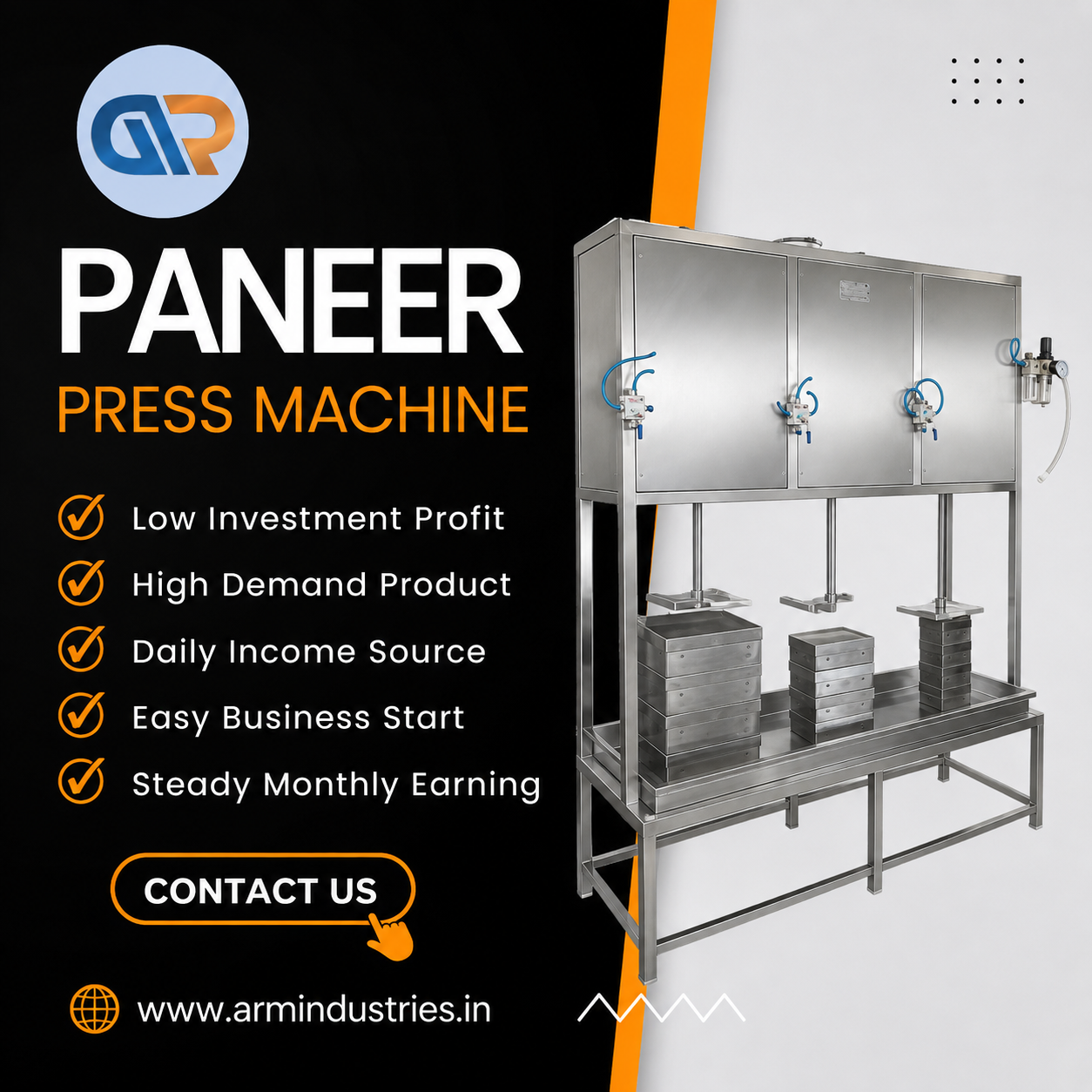 Paneer Press Machine in Amnour